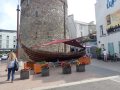 Viking ship model outside Regnald’s Tower